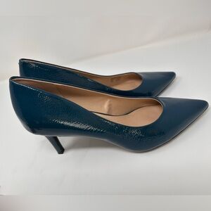 Alfani Jeules Teal Patent Leather Heels Size 11 (US) New Without Tags